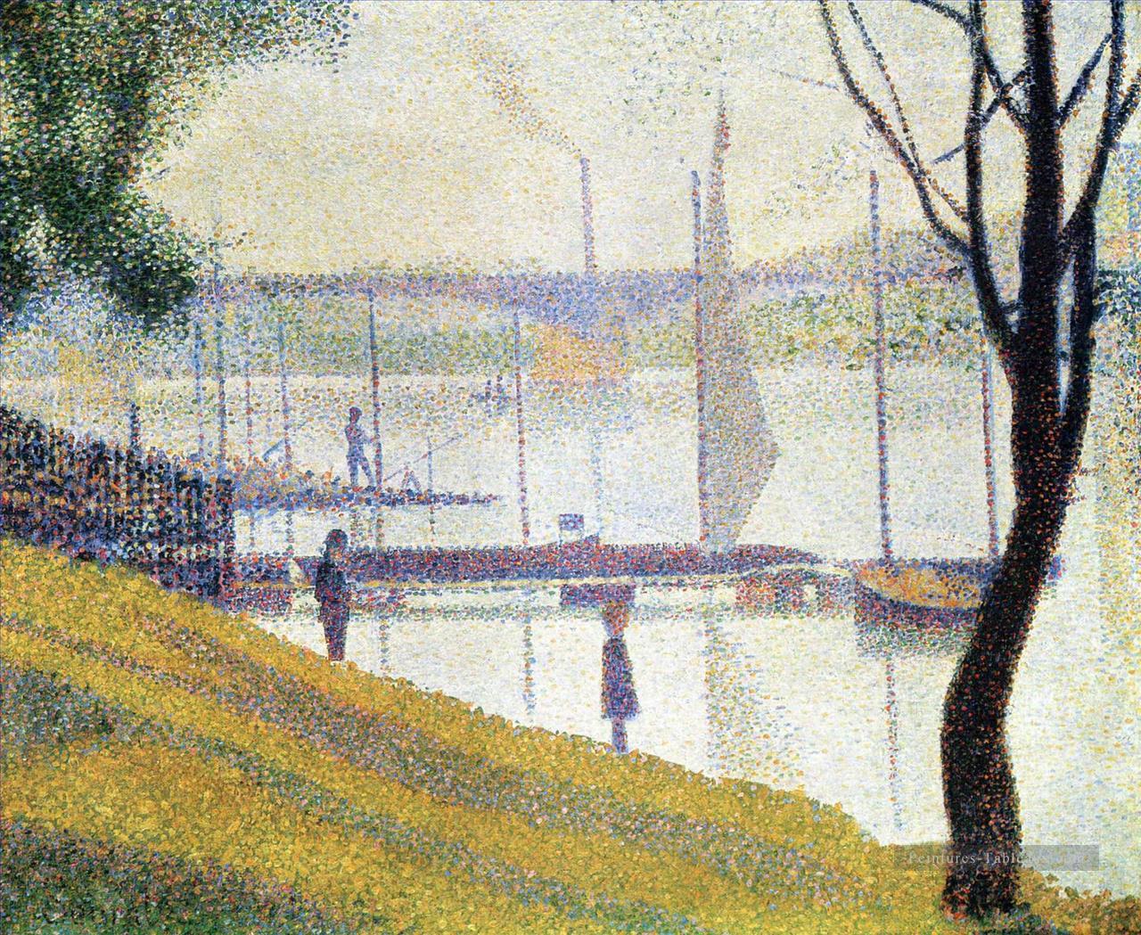 le pont à courbevoie 1887 Peintures à l'huile